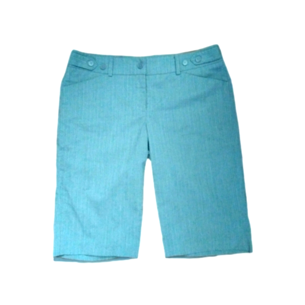 3/$15 Suzy Shier stretchy striped dress pant style Bermuda shorts style